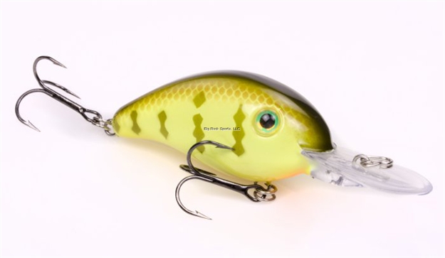 Picture of Strike King Pro Model Series 3 Medium Dive Rattle Crankbait, 3 1/4", 3/8 Oz, Chartreuse Perch, Floating,1Pk