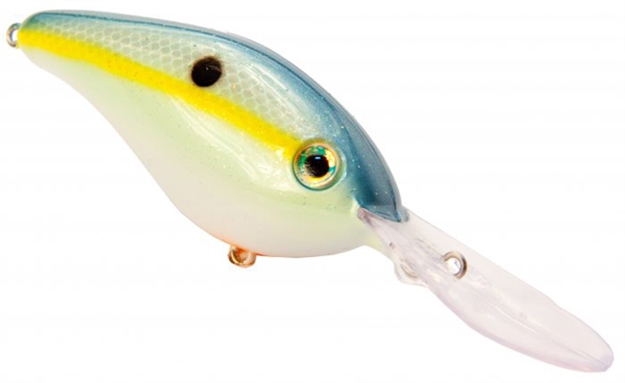 Picture of Strike King Pro Model Silent 6Xd Extra Deep Dive Crankbait, 4-1/2", 1 Oz, Chartreuse Sexy Shad, Floating,1Pk