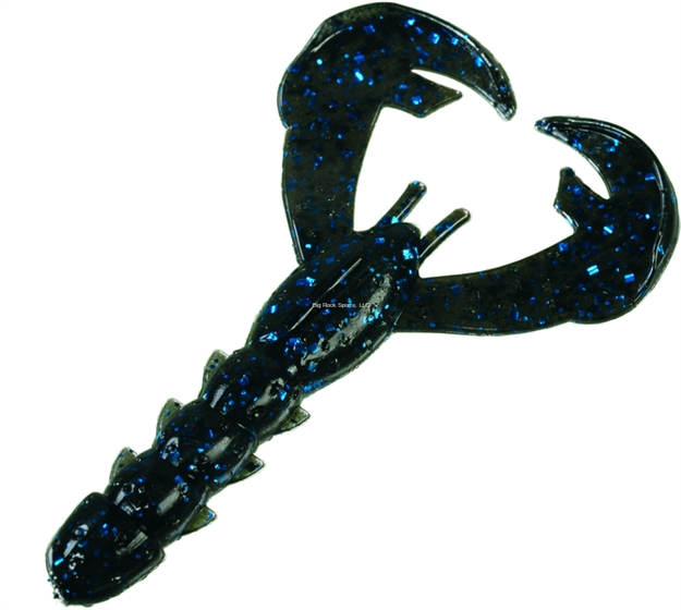Picture of Strike King Rage Tail Baby Craw, 3", Black Blue Flake, 9Pk