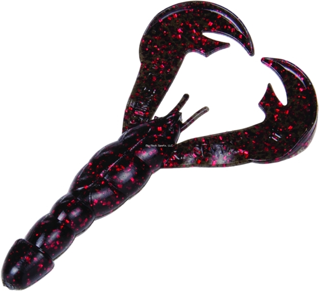 Picture of Strike King Rage Tail Rage Craw, 4", Black Neon, 7Pk