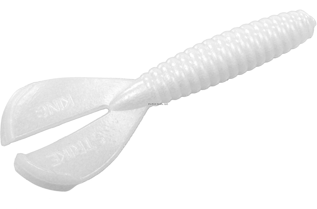 Picture of Strike King Rage Tail Rage Menace Grub, 4", Pearl, 8Pk