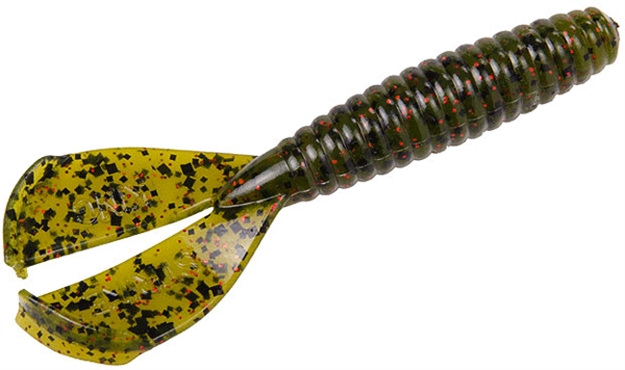 Picture of Strike King Rage Tail Rage Menace Grub, 4", Watermelon Red Flake, 8Pk