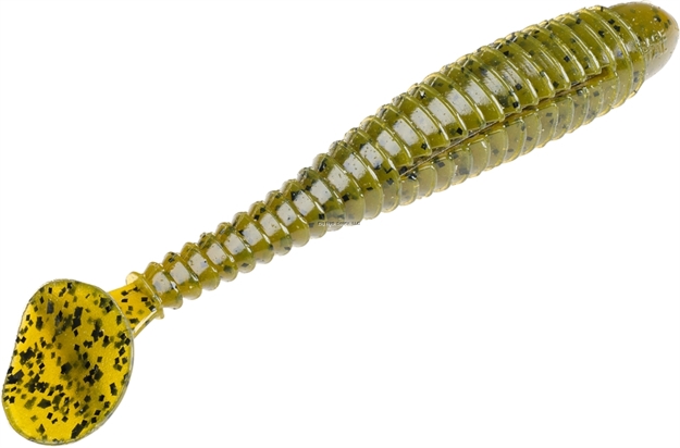 Picture of Strike King Rage Tail Rage Swimmer 3 3/4", Green Pumpkin 7Pk