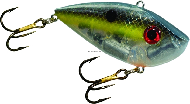 Picture of Strike King Red Eyed Shad Lipless Crankbait, 3 1/4", 1/2 Oz, Clear Ghost Sexy Shad, Floating,1Pk