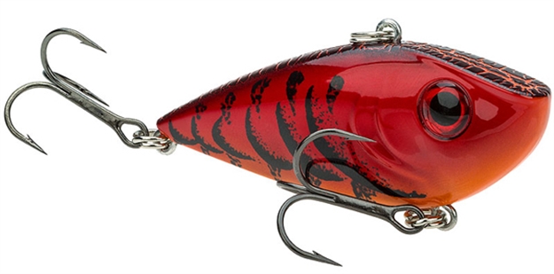 Picture of Strike King Red Eyed Shad Lipless Crankbait, 3 1/4", 1/2 Oz, Delta Red, Floating,1Pk