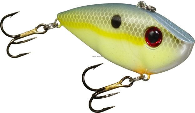 Picture of Strike King Red Eyed Shad Lipless Crankbait, 3", 3/4 Oz, Chartreuse Sexy Shad, Floating,1Pk
