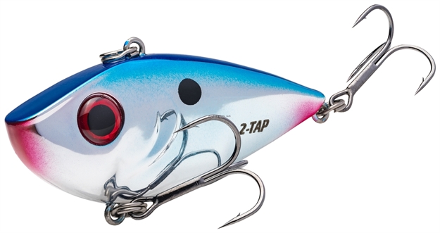 Picture of Strike King Red Eyed Shad Tungsten 2-Tap Lipless Crankbait, 2 3/8", 1/2 Oz, Chrome Blue, Sinking,1Pk