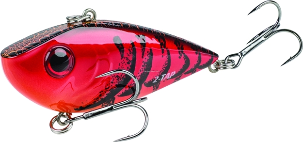 Picture of Strike King Red Eyed Shad Tungsten 2-Tap Lipless Crankbait, 2 3/8", 1/2 Oz, Delta Red, Sinking,1Pk