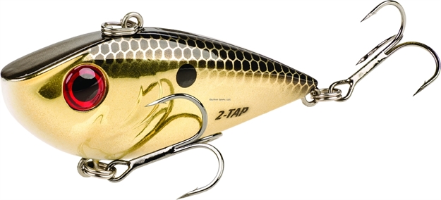 Picture of Strike King Red Eyed Shad Tungsten 2-Tap Lipless Crankbait, 2 3/8", 1/2 Oz, Gold Black Back, Sinking,1Pk
