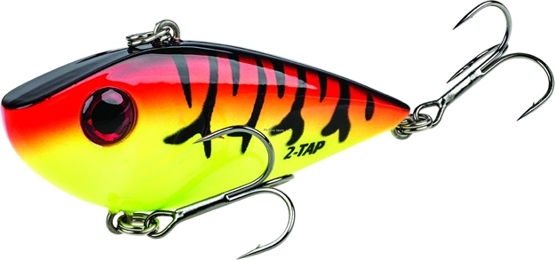 Picture of Strike King Red Eyed Shad Tungsten 2-Tap Lipless Crankbait, 2 3/8", 1/2 Oz, Green Tomato, Sinking,1Pk