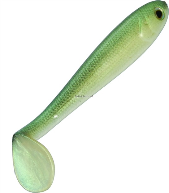 Picture of Strike King Shadalicious Soft Swimbait, 4-1/2", Sexy Blueback Herring, 6Pk