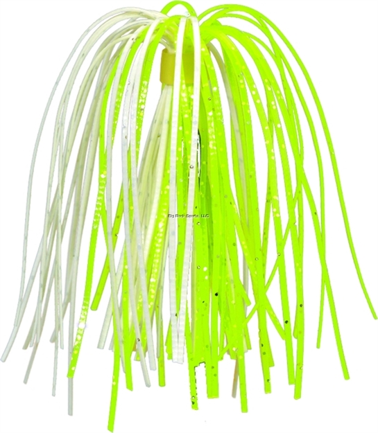 Picture of Strike King Silicone Skirt, Chartreuse & White,3Pk