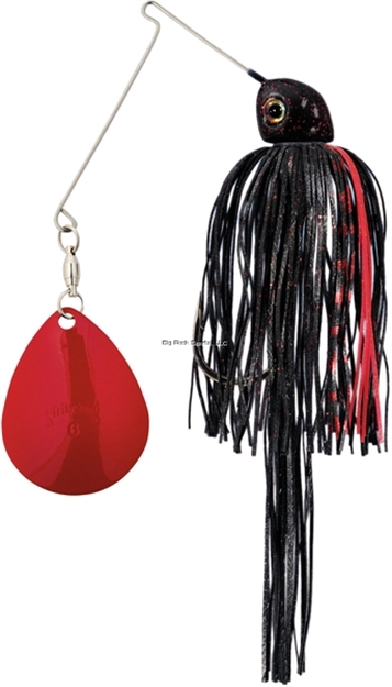 Picture of Strike King Tour Grade Night Spinnerbait, 1/2 Oz, Black Red,1Pk