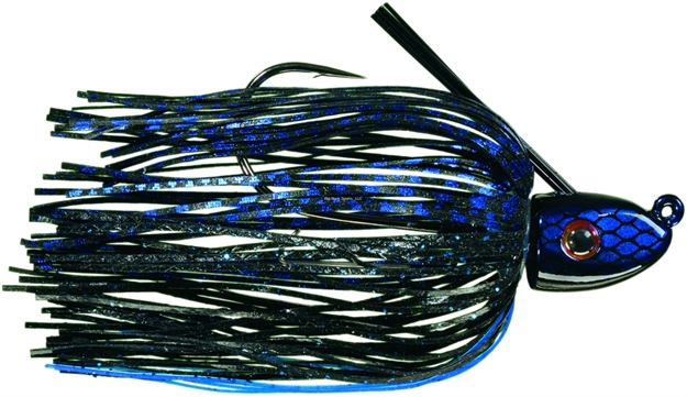 Picture of Strike King Tour Grade Swimming Jig, 1/4 Oz, Black Blue Flake,1Pk