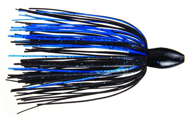 Picture of Strike King Tour Grade Tungsten Slither Rig, 3/4 Oz, Black Blue Flake,1Pk
