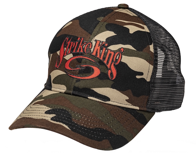 Picture of Strike King Trucker Cap Camo Body/Black Mesh