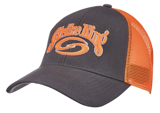 Picture of Strike King Trucker Cap Charcoal/Orange Mesh