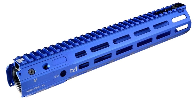 Picture of Strike Megafinsxlml Mega Fins XL Handguard M-Lok 12" Ar-15 6061-T6 Aluminum Blue Hard Coat Anodized