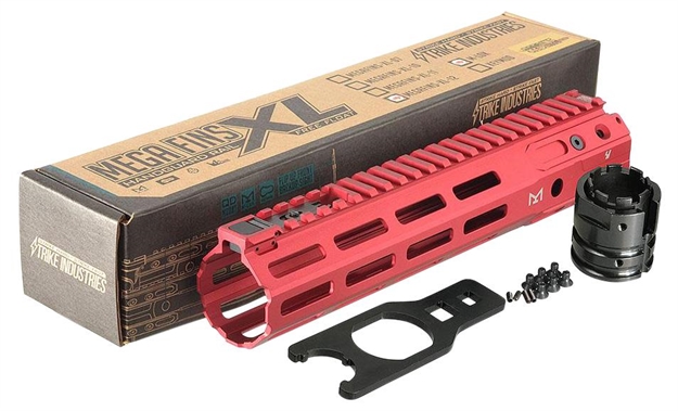 Picture of Strike Megafinsxlml Mega Fins Ar-15 6061-T6 Aluminum Red 12"
