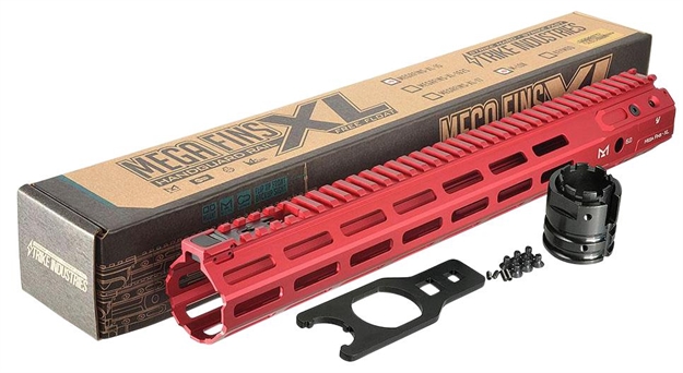 Picture of Strike Megafinsxlml Mega Fins Ar-15 6061-T6 Aluminum Red 15"