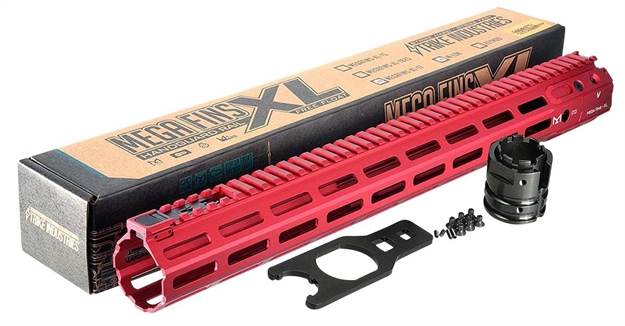 Picture of Strike Megafinsxlml Mega Fins Ar-15 6061-T6 Aluminum Red 17"