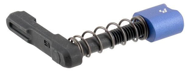 Picture of Strike Industries Arsmcblu Magazine Catch Magazine Catch Made OF Black Steel With Blue 6061-T6 Aluminum Release Button For Ar-Platform SIARSMCBLU 708747546606