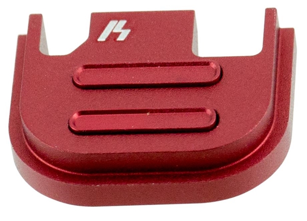 Picture of Strike Industries Gspv2red V2 Slide Cover Plate Compatible W/Glock Gen1-4 Red Anodized Aluminum SIGSPV2RED 708747545074