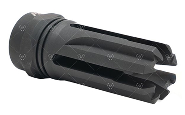 Picture of Strike Industries Venomfh308 Venom Flash Hider Black Steel With 5/8"-24 Tpi Threads, 2.16" Oal & 0.862" Diameter For 308 Win, 7.62X51mm Nato Ar-Platform SIVENOMFH308