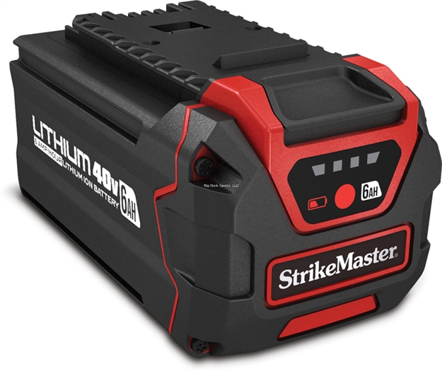 Picture of Strikemaster Lithium 40V 6 Amp Hour Battery W/Usb Port, Battery Status Indicator