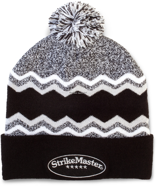 Picture of Strikemaster Pom Beanie - Black Grey White