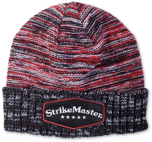 Picture of Strikemaster Pom Beanie, Outer 100% Acrylic, Lining 100% Polyester Fleece, Vintage Red