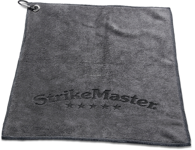Picture of Strikemaster Towel, Microfiber, Carabiner Clip, 10"X16",  Grey