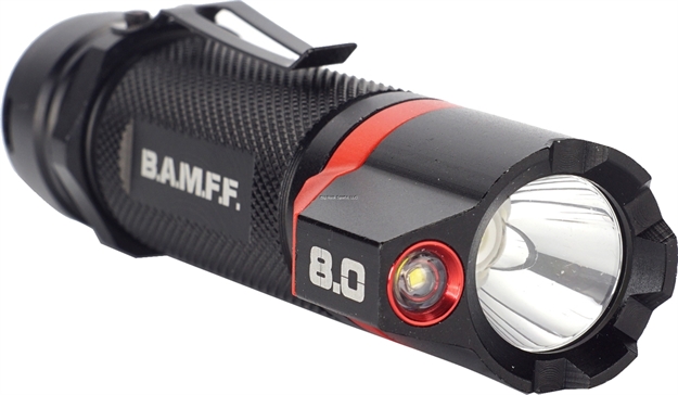 Picture of Striker Concepts Bamff 8.0 Tactical Flashlight, 18650 Li-Ion Battery, Usb Recharging Kit, Aaa Cartridge, 800 Lumens