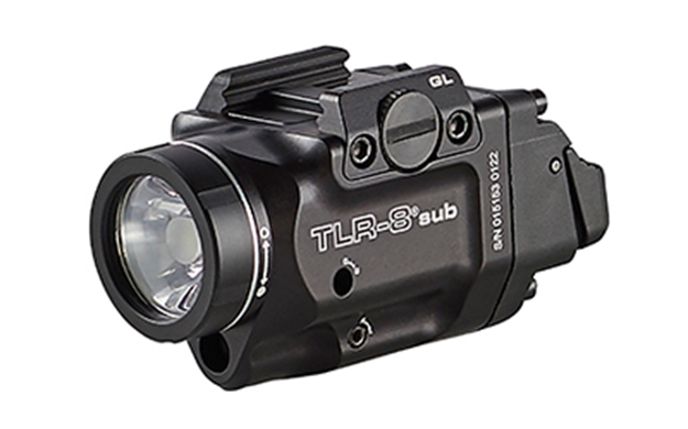 Picture of  Streamlight 69419 Tlr-8 Sub Gun Light With Red Laser  Black Anodized 500 Lumens White Led Springfield Armory Hellcat