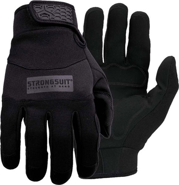 Picture of Strongsuit General Utility Pls Gloves Large Black Lthr Palm! 50500L