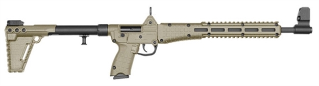 Picture of  Kel-Tec Sub2k9glk19btanhc Sub-2000  9Mm Luger Caliber With 16.25" Barrel, 15+1 Capacity, Tan Metal Finish, Tan Adjustable Stock & Polymer Grip Glock Mag Right Hand 640832004854