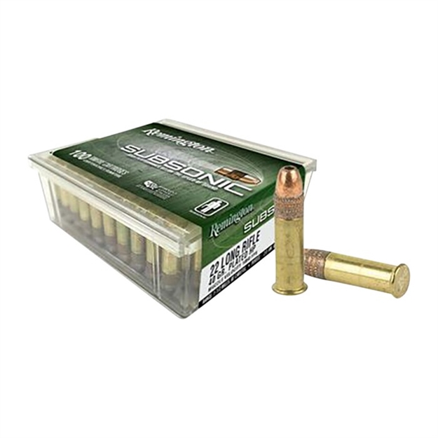 Picture of Remington Subsonic Rimfire Ammo 22 Lr, Copper Plated Hp, 40 Gr, 100 Rnd Bulk S22HP1A 047700482804