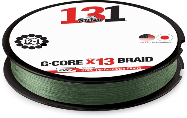 Picture of Sufix 131 Braid Line, 65Lb Test, 150Yd, Low Vis Green, Boxed