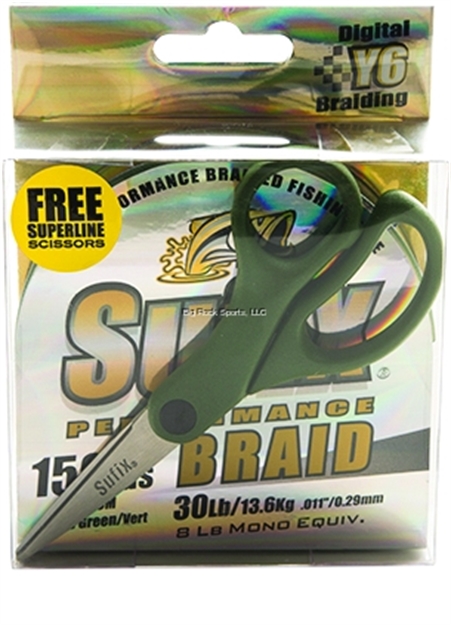 Picture of Sufix 40Lb Performance Braid Lo-Vis Green W/Promo Scissors