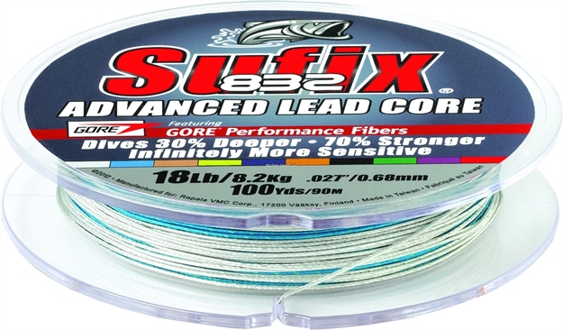Picture of Sufix 832 Advancd Leadcore 18Lb 100Yd 10-Color Metered