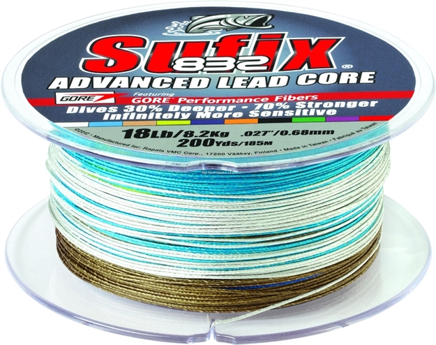 Picture of Sufix 832 Advanced Leadcore 18Lb 200Yd 10-Color Metered