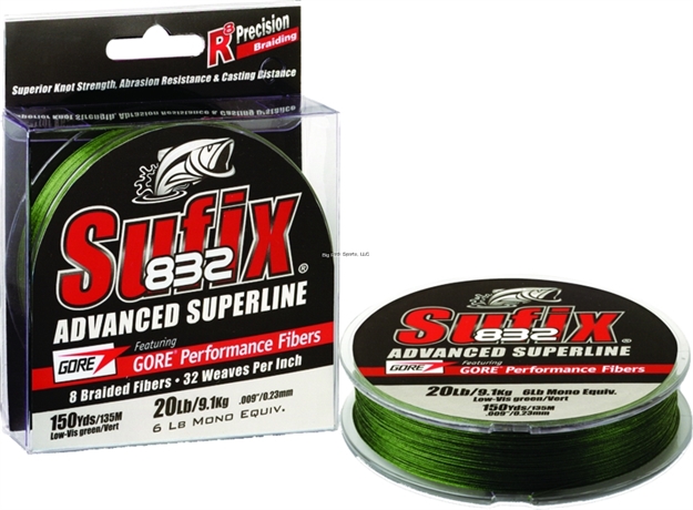 Picture of Sufix 832 Advanced Superline Braid 15Lb 150Yd Lo-Vis Green 660-015G 024777676190