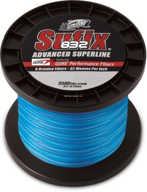 Picture of Sufix 832 Advanced Superline Braid, 15Lb Test, 3500Yd, Coastal Camo, Boxed