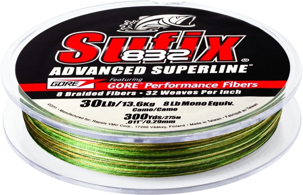 Picture of Sufix 832 Advanced Superline Braid 30Lb 150Yd Camo 660-030CA 024777674868