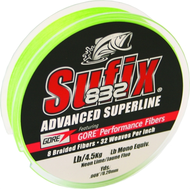 Picture of Sufix 832 Advanced Superline Braid 40Lb 150Yds Neon Lime