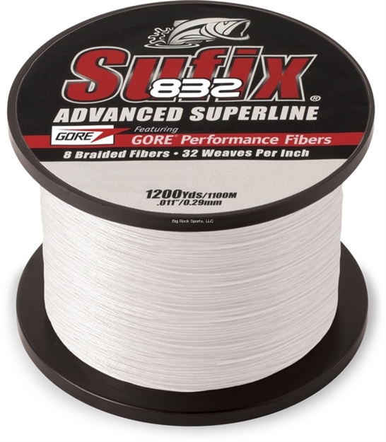 Picture of Sufix 832 Advanced Superline Braid, 40Lb Test, 1200Yd, Ghost, Boxed