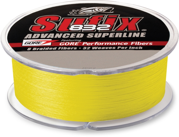 Picture of Sufix 832 Advanced Superline Braid 50Lb 600Yd Hi-Vis Yellow