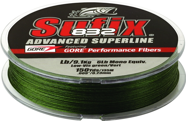 Picture of Sufix 832 Advanced Superline Braid 65Lb 150Yd Lo-Vis Green 660-065G 024777662575