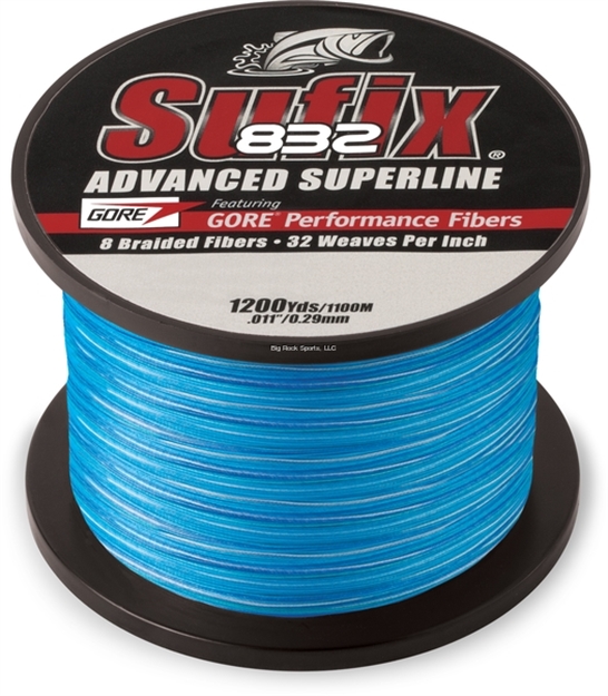 Picture of Sufix 832 Advanced Superline Braid, 80Lb Test, 1200Yd, Coastal Camo, Boxed