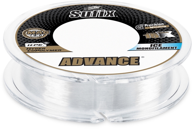 Picture of Sufix Advance Ice Monofilament, 6 Lb, 100 Yd, Clear